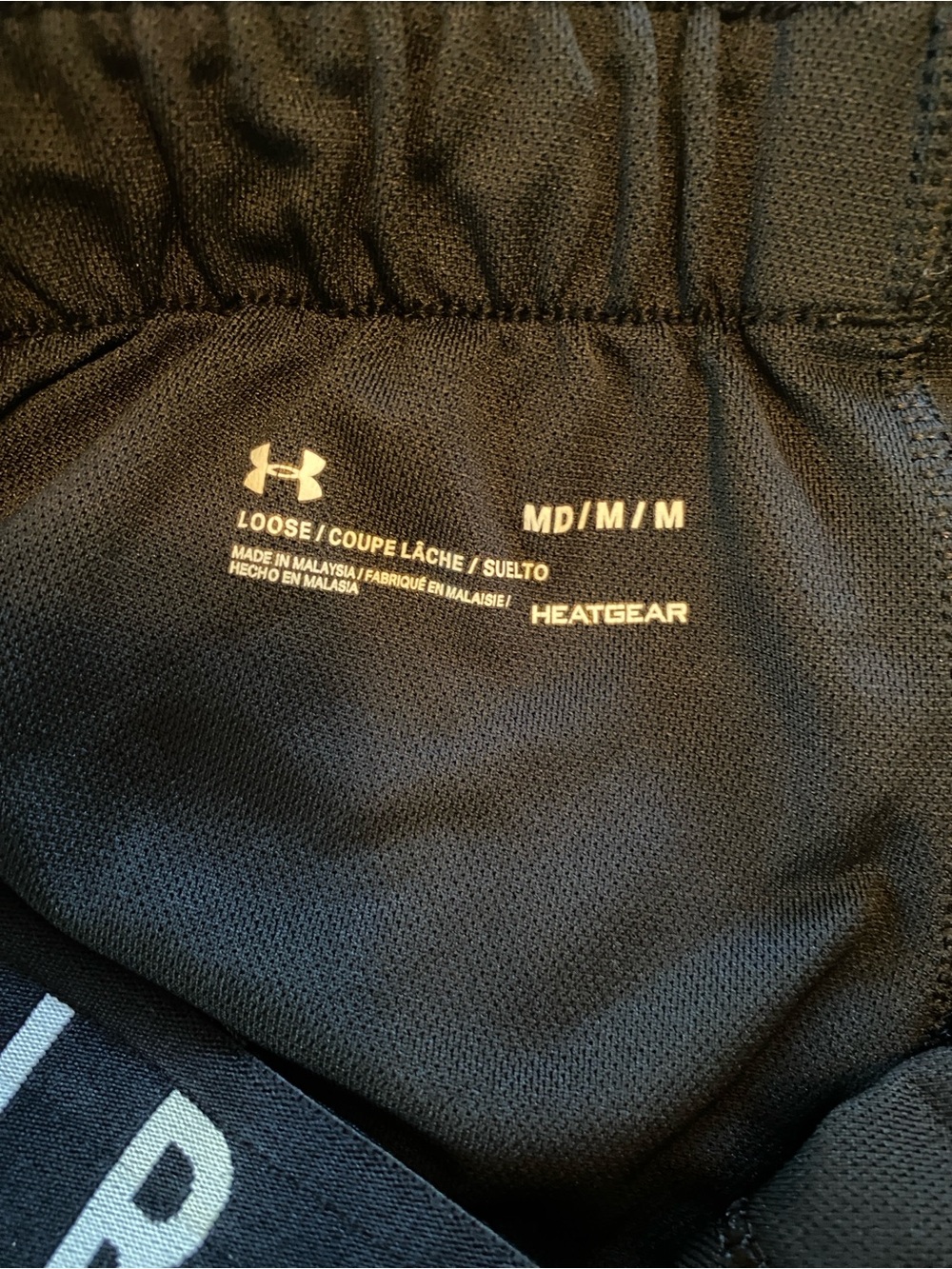 Under Armour HeatGear Black Loose Fit Running Shorts Medium - Picture 10 of 11